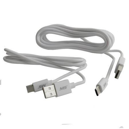 MOBILESPEC 4Ft & 8Ft Usb-C To Usb Cables, White MB20C2PKW